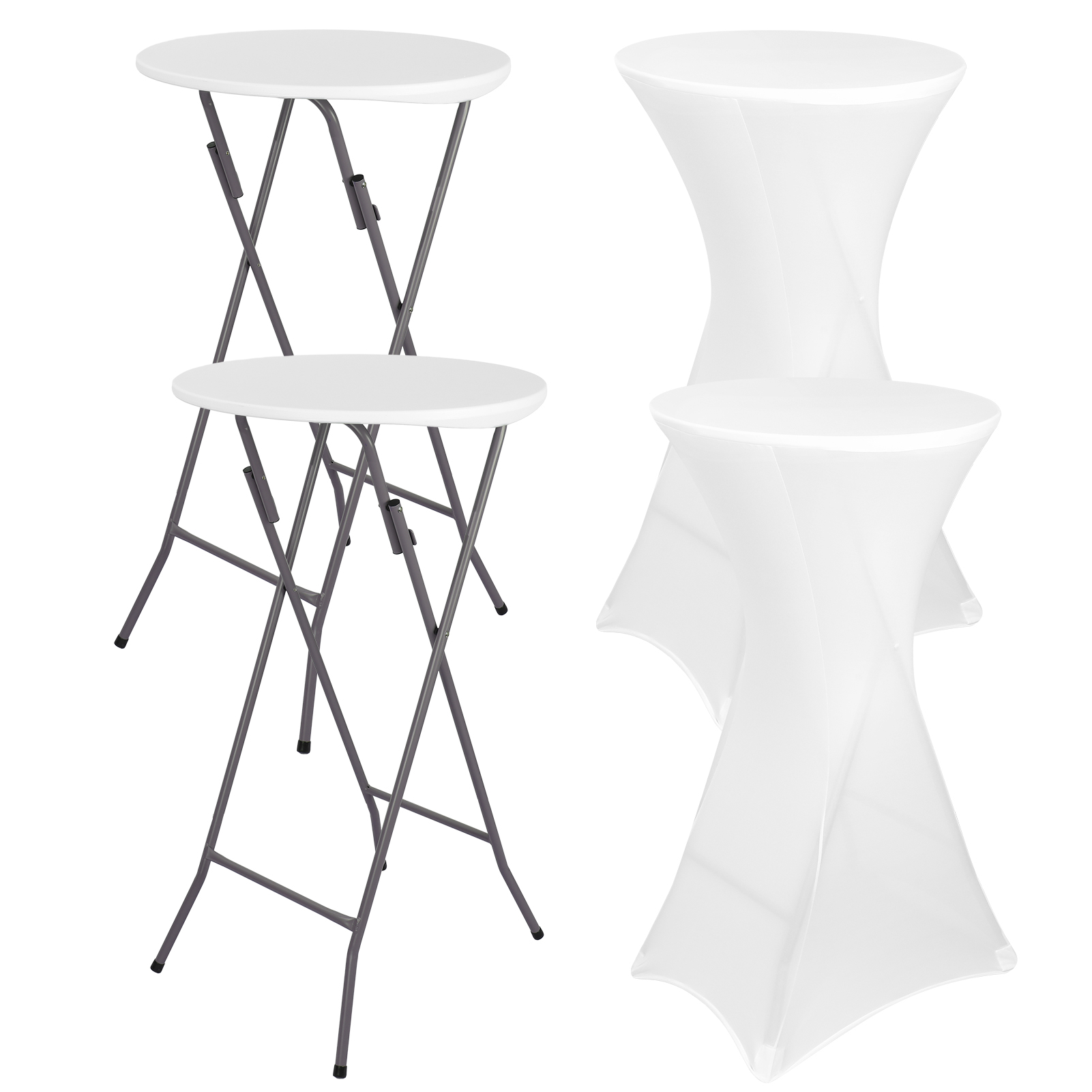 Conference Table Round - 2 Set di Tavoli Alti da