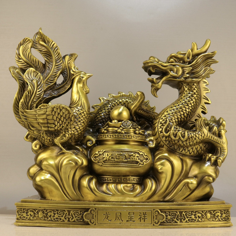 Office Furniture Phoenix - Ornamento in ottone e fenice Decorazione