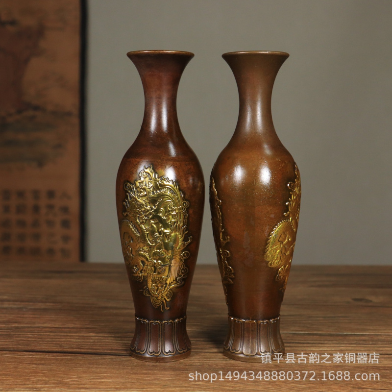 Office Furniture Phoenix - Coppia di Vasi in Rame Puro