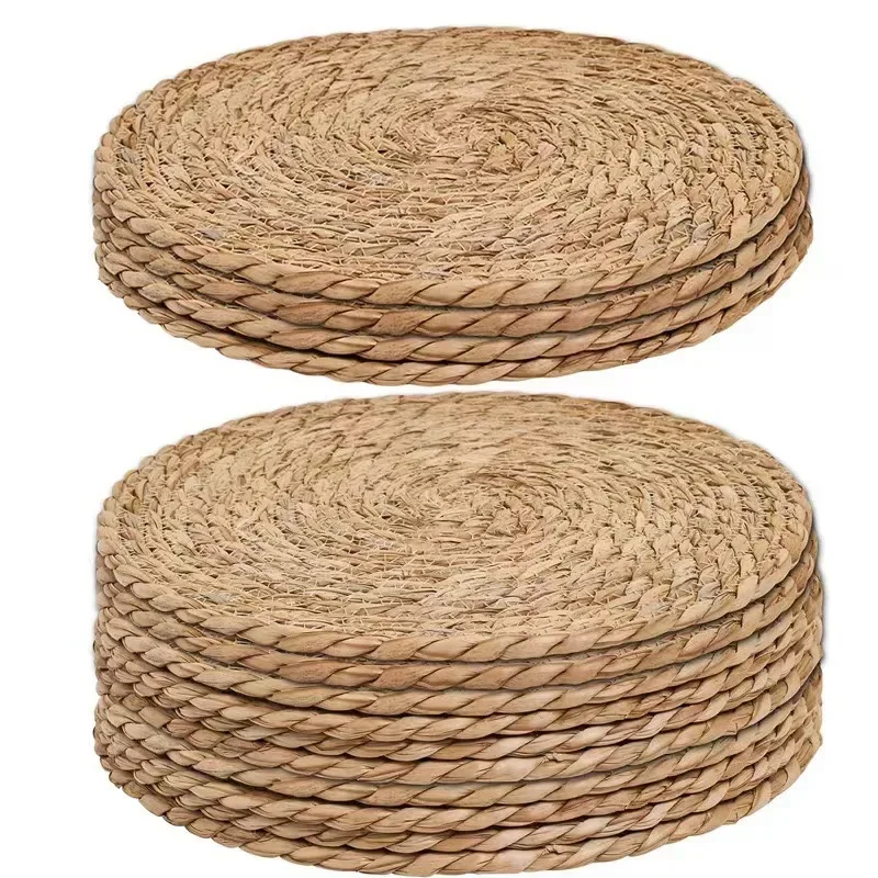 Conference Table Round - Tovagliette in rattan intrecciato a mano