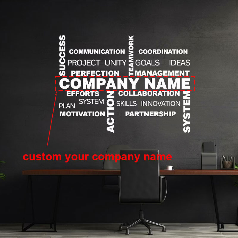 Office Furniture Names - Adesivo da parete con nome aziendale