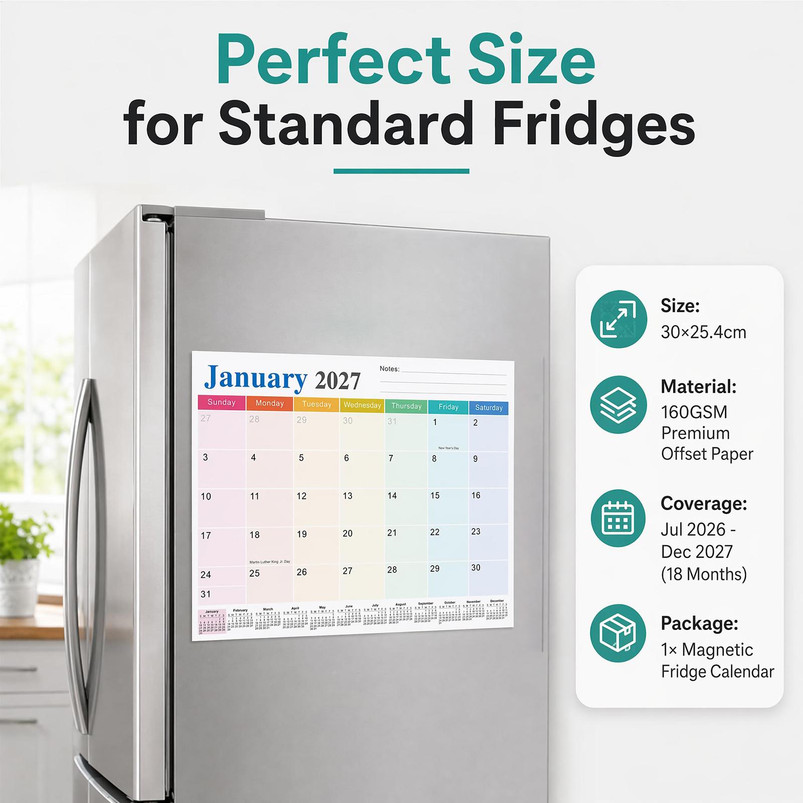 Calendario magnetico per frigo - Magnetic Whiteboard Calendar recensione e prezzo