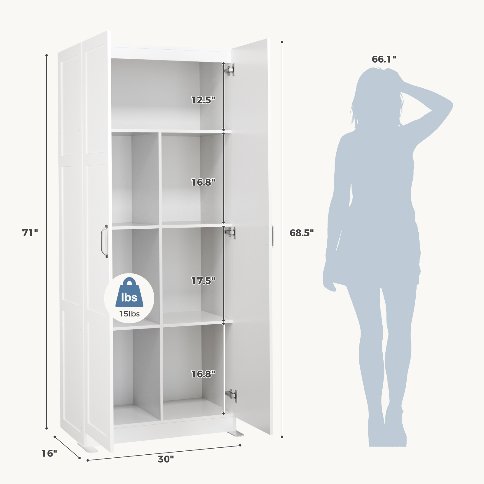 JHK 71IN Mobiletto in Legno pe - Office Furniture Plan recensione e prezzo