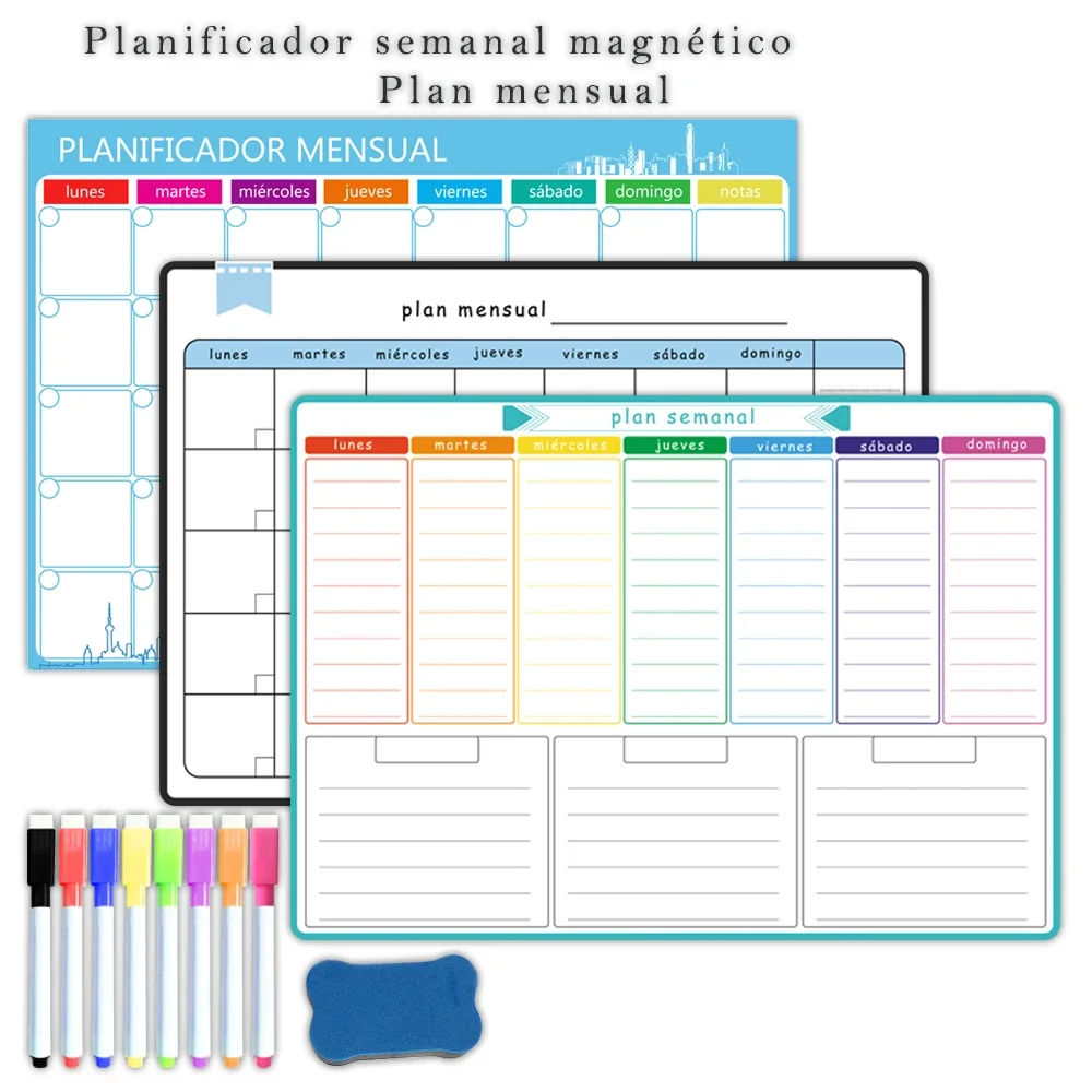Agenda settimanale e mensile m - Magnetic Whiteboard Calendar recensione e prezzo