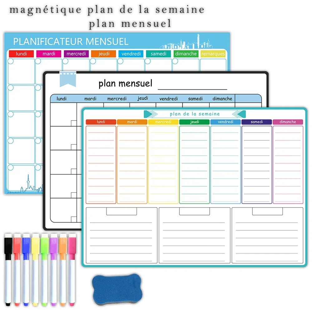 Agenda settimanale e mensile m - Magnetic Whiteboard Calendar recensione e prezzo