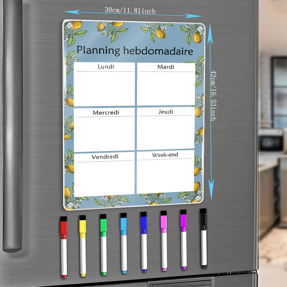 Calendario magnetico settimana - Magnetic Whiteboard Calendar recensione e prezzo