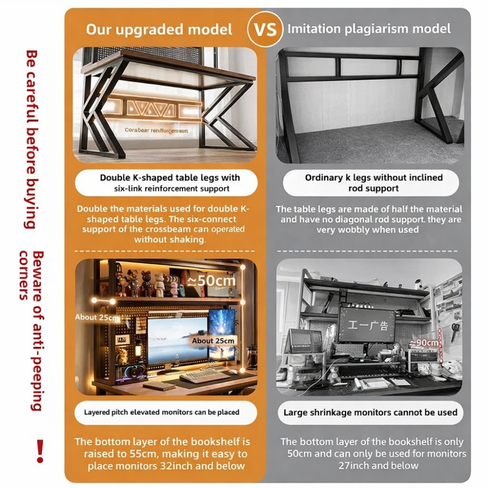 Scrivania da Gaming con Librer - Office Furniture Plan recensione e prezzo