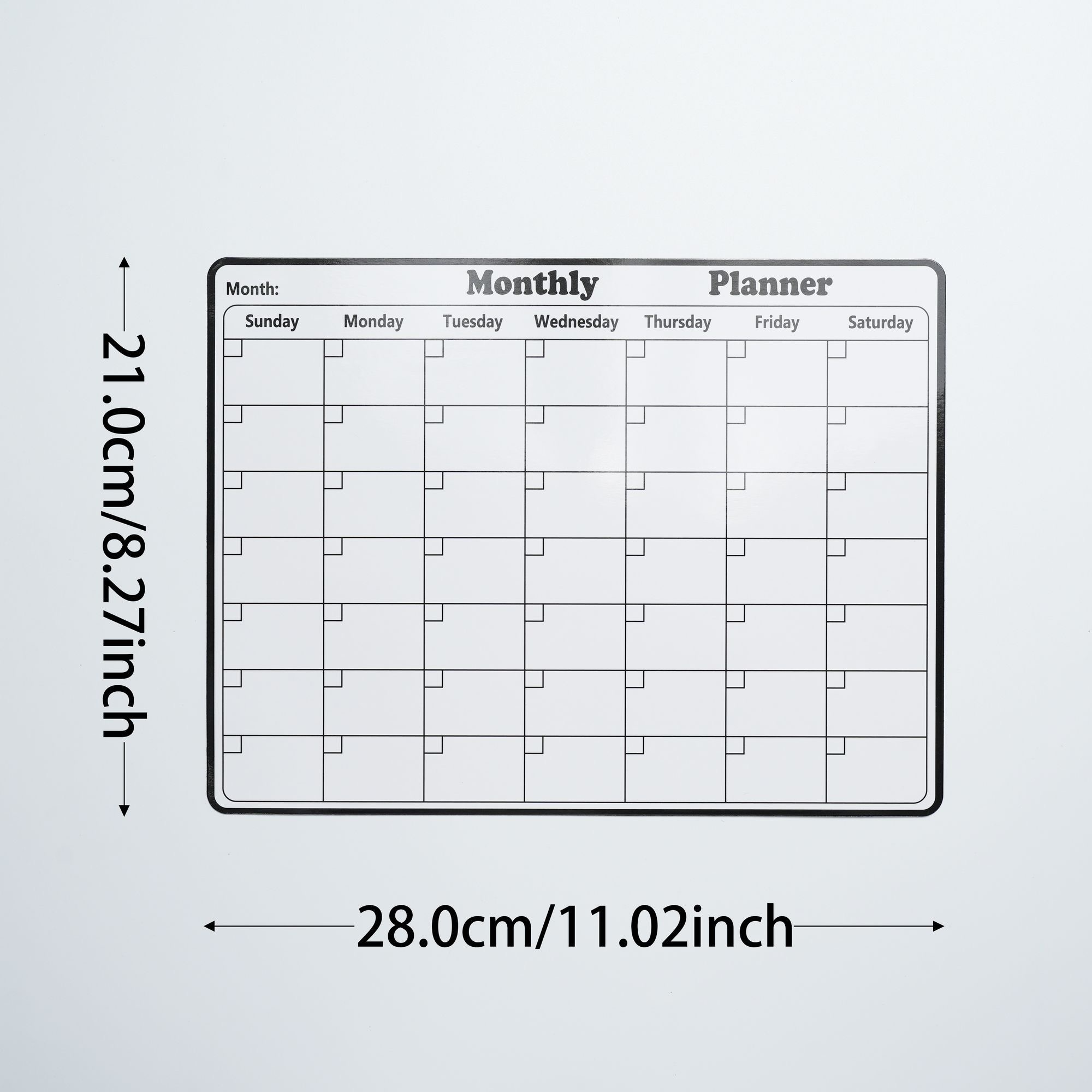 Planner da parete elettrostati - Magnetic Whiteboard Calendar recensione e prezzo